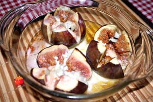 Figi zapiekane z mozzarellą