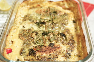 Roladki schabowe zapiekane w sosie śmietanowym