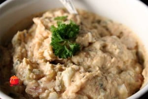 Pasta jajeczna z łososiem