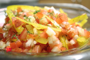 Surówka z pomidorów z papryką