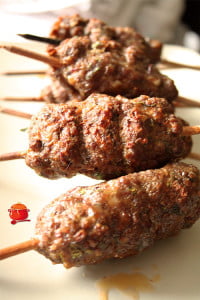 Szaszłyki z mięsa mielonego