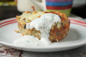 Zapiekanka z jaj i warzyw