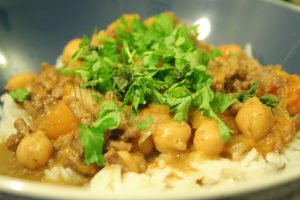 Wołowina z dynią i ciecierzycą